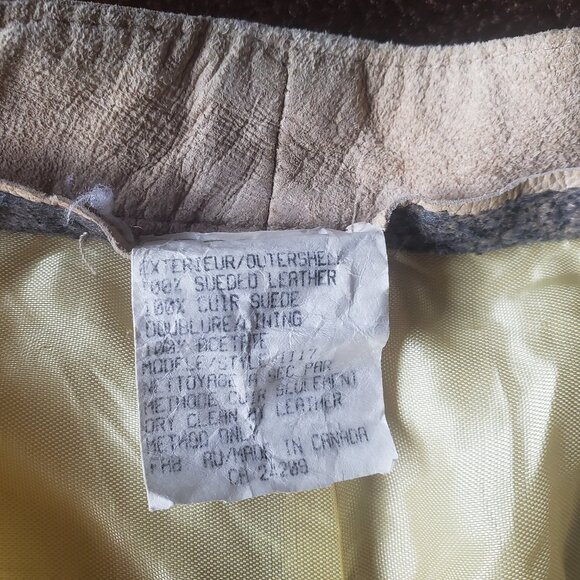 Suede fully lined women's pants - Picture 4 of 6